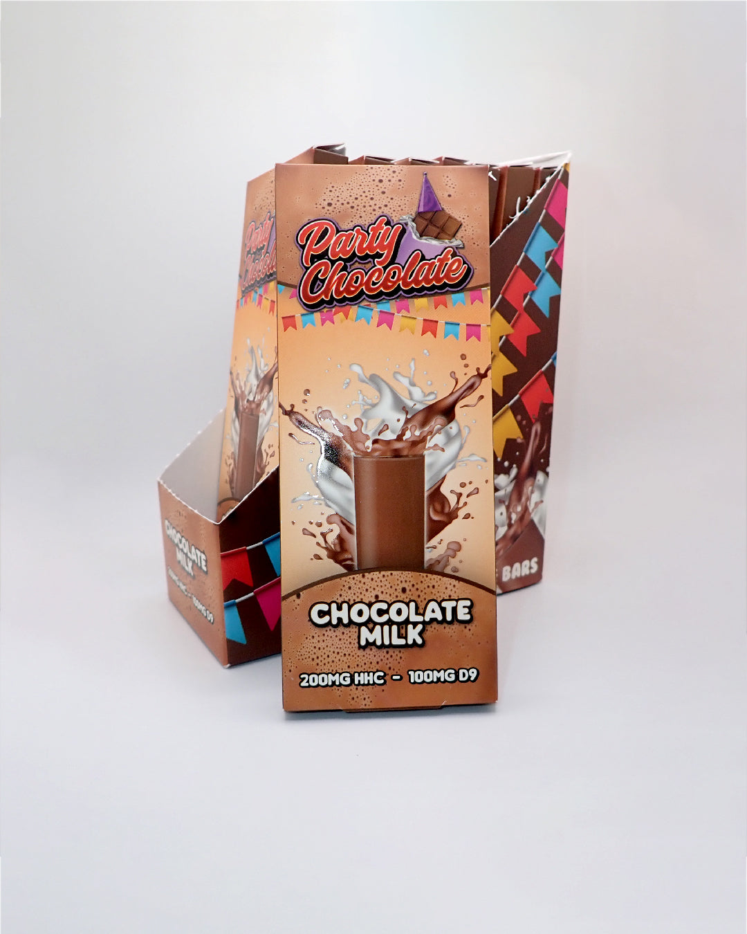 Chocolate Milk Chocolate Bar 2 CASES of 10 Bars 200mg HHC 100mg Delta 9