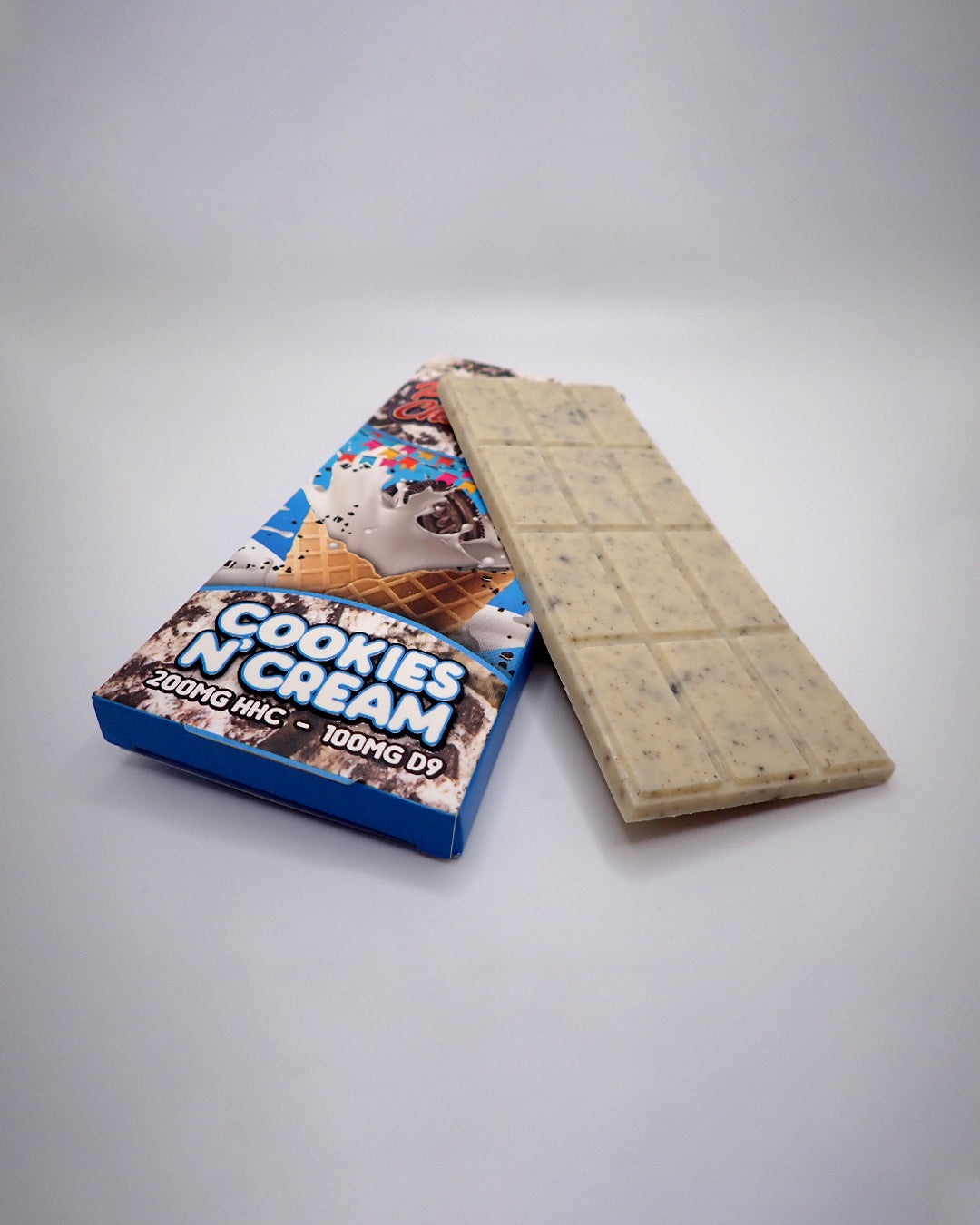 Cookies-n-Cream Chocolate Bar 200mg HHC 100mg Delta 9